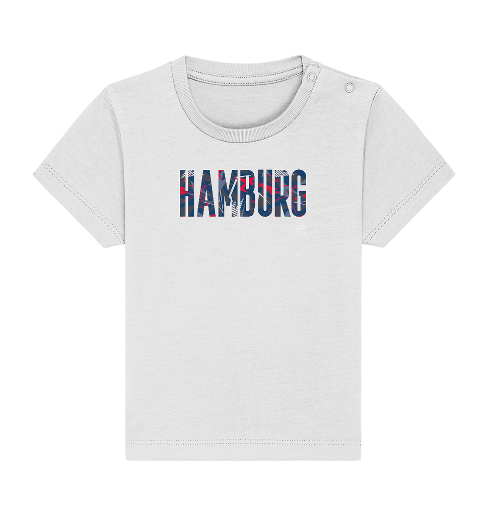 Baby Shirt - Hamburg Schriftzug bunt